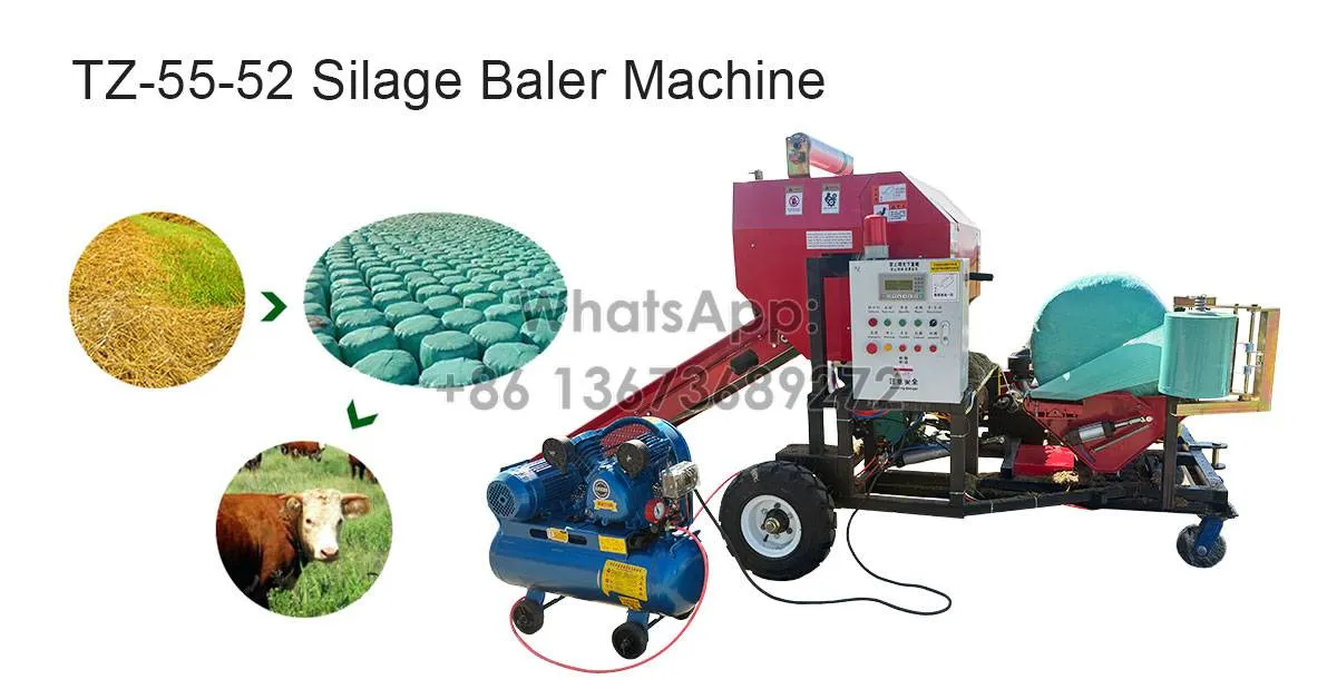 Silage Baler Machine – Automatic Round Baler with Wrapper