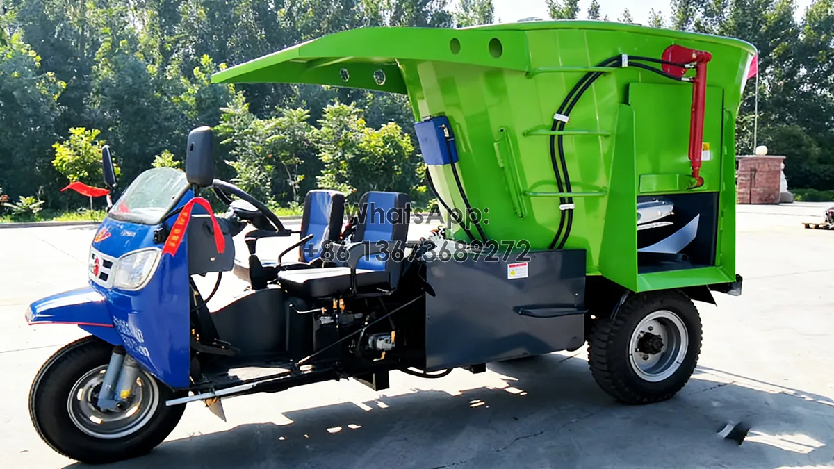 Why is Taizy tricycle forage feed spreader more and more popular in cattle & sheep farming?